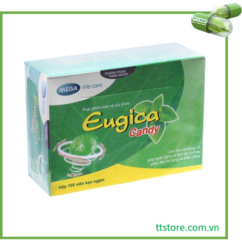 Kẹo ngậm EUGICA CANDY [Hộp 100 viên] - egica