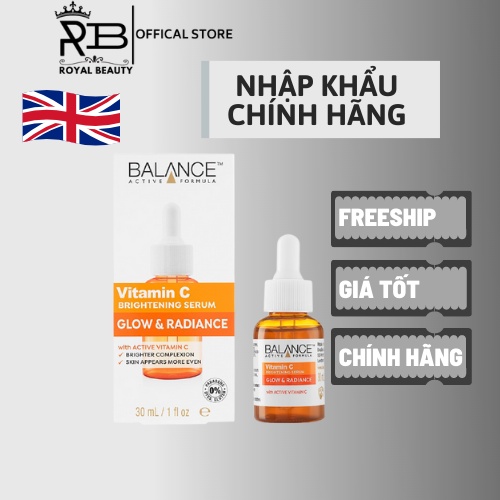 Serum Sáng Da, Giảm Thâm VitaminC Balance Brightening Active Formula 30ml