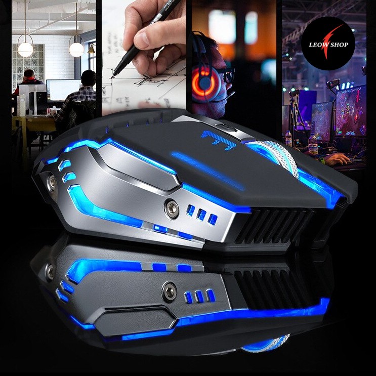 Chuột Không Dây Gaming -Wolf Q13 BH 2 Năm