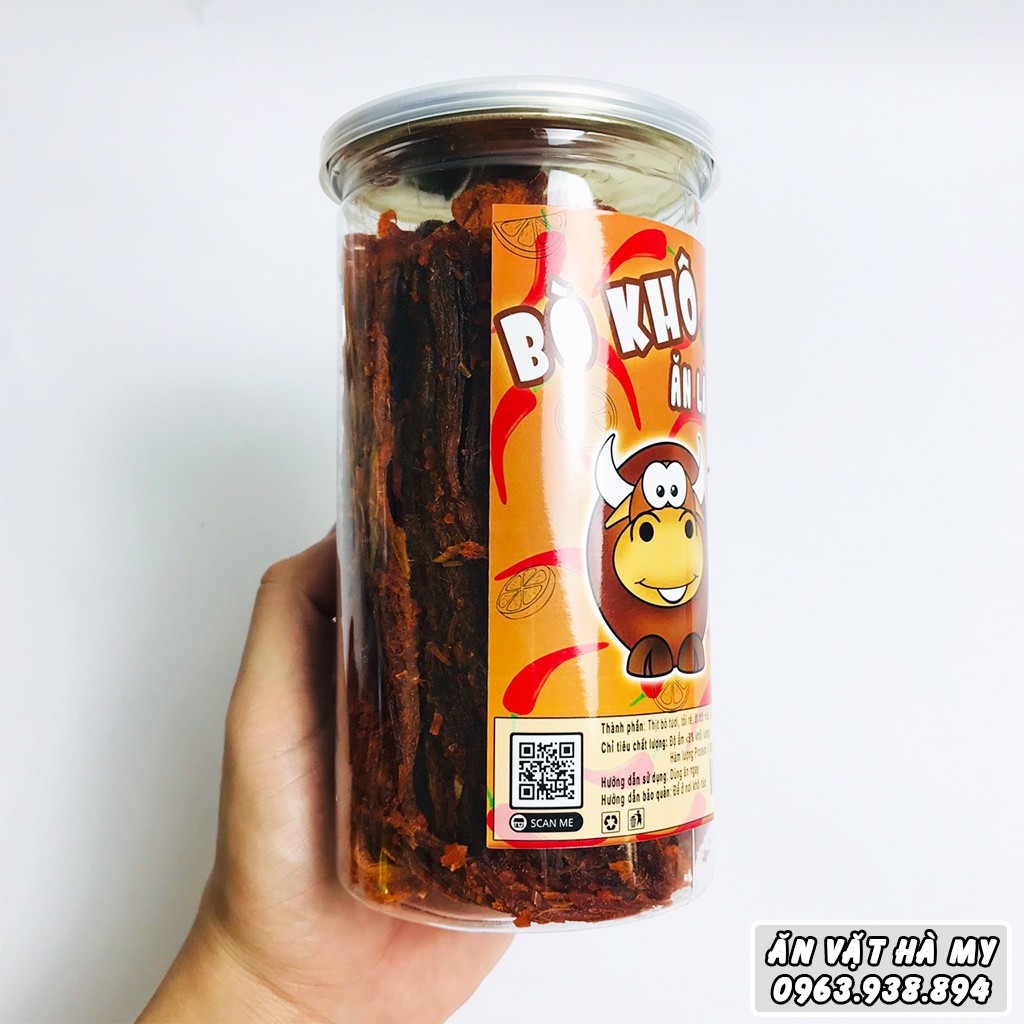 [Mã GROXUAN1 giảm 8% đơn 150K] Khô bò miếng Hà My hũ 250g đồ ăn vặt Hà My | BigBuy360 - bigbuy360.vn