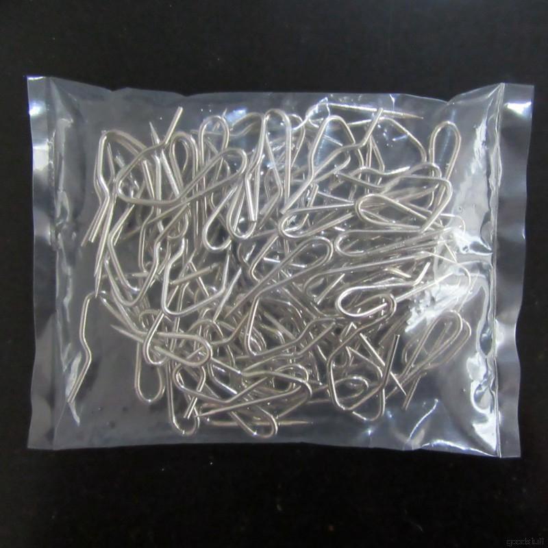 Set 100 Móc treo rèm cửa kim loại hình chữ S