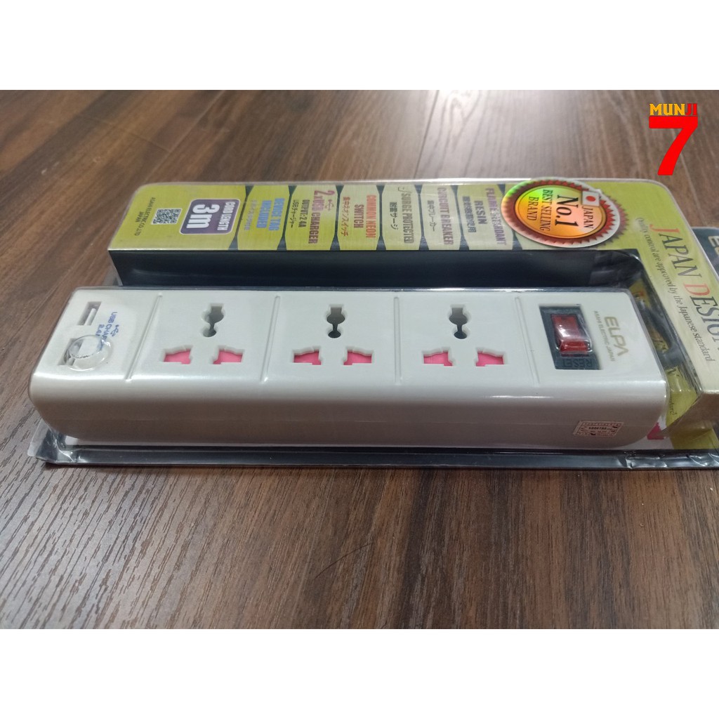 Ổ Cắm Điện Elpa ESU-HK33 (3 mét)
