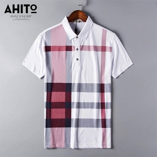 Áo thun Polo Nam có cổ thiết kế phối kẻ độc đẹp vải cá sấu co dãn 4 chiều, chuẩn đẹp lịch sự, thanh lịch. | BigBuy360 - bigbuy360.vn