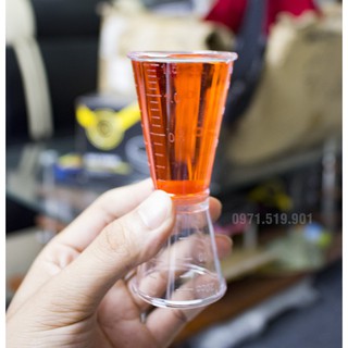 DỤNG CỤ PHA CHẾ,  ZIGGER NHỰA 2 ĐẦU 20CC VÀ 40CC