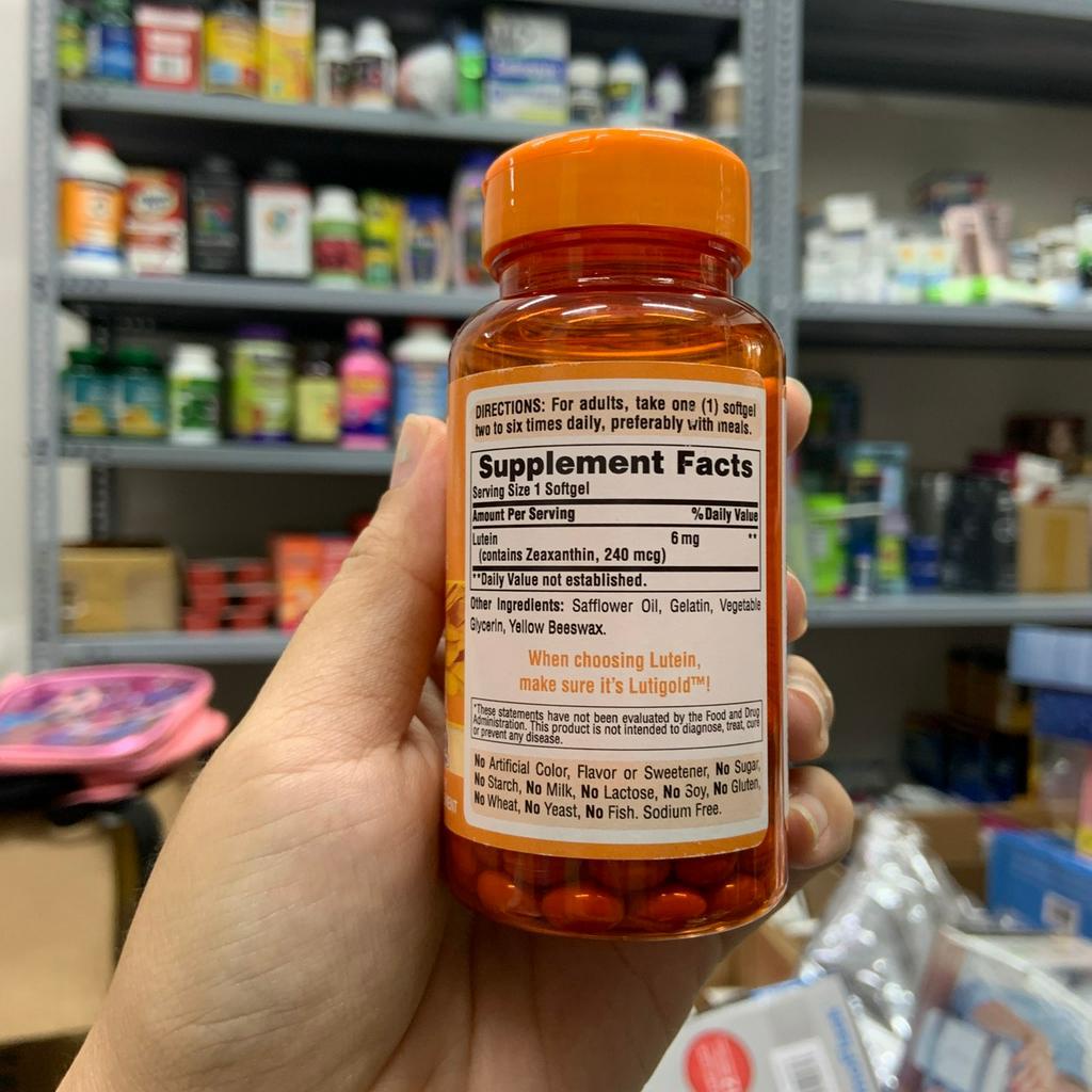 Viên uống bổ mắt Puritan's Pride Lutigold Lutein 20mg date T10/2023 - EDS Hàng Mỹ tăng cường thị lực