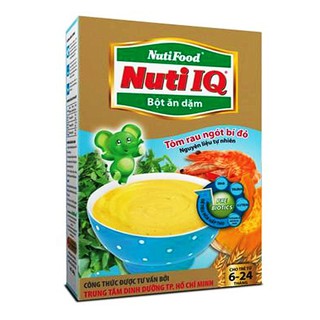 Bột ăn dặm Nuti Tôm rau ngót bí đỏ