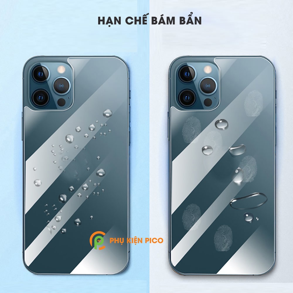 Kính cường lực lưng iPhone 13 Pro trong suốt full mặt lưng độ cứng 9H - Dán lưng Iphone 13 Pro Max / 14 Pro Max