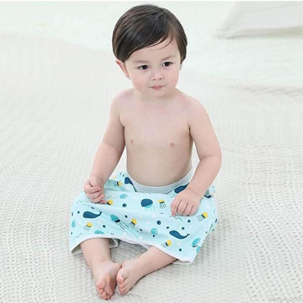 Quần Tã Dạng Váy Ngắn Bằng Cotton In Họa Tiết Hoa / Đám Mây / Gấu Thời Trang Dành Cho Trẻ Em