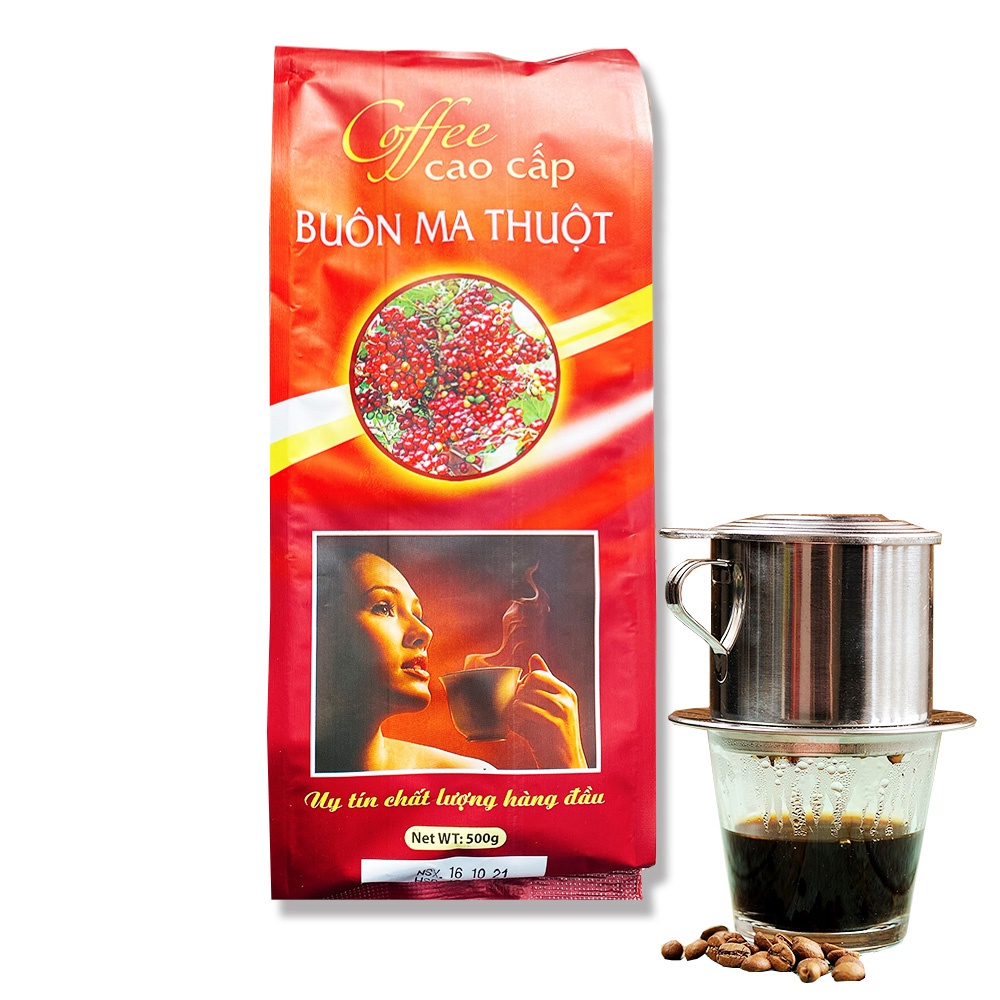 Combo 2 Bịch x 500r cà phê Moka đặc sản Buôn Mê Thuộc thượng hạng pha phin - Tây Nguyên Phát