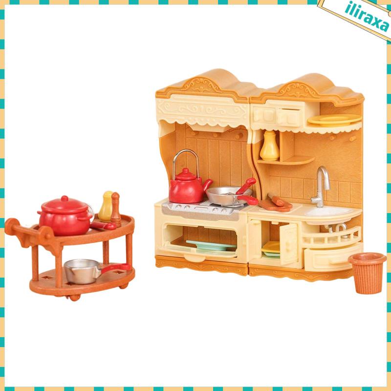 Bộ Đồ Chơi Nhà Bếp Cho Búp Bê 3 Tuổi