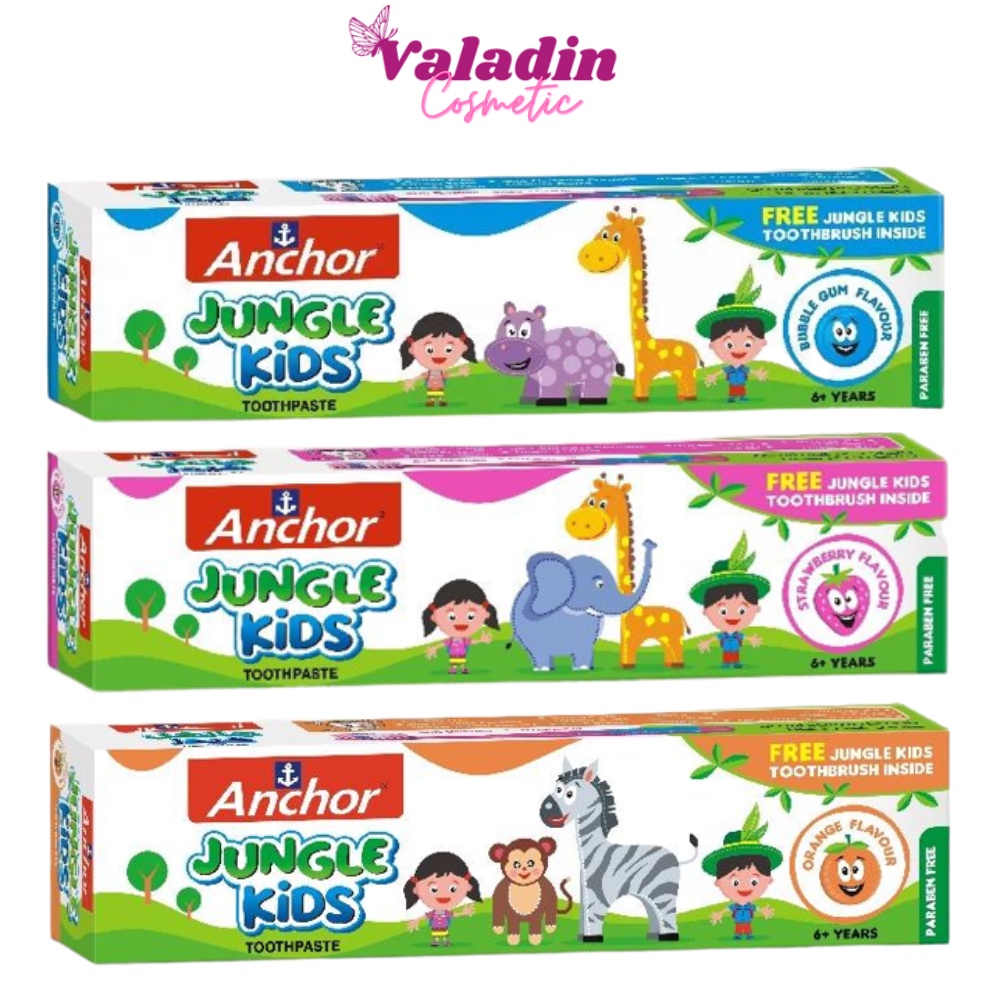 Kem đánh răng cho bé ANCHOR Jungle Kids Toothpaste 50g  / Kem đánh răng trẻ em