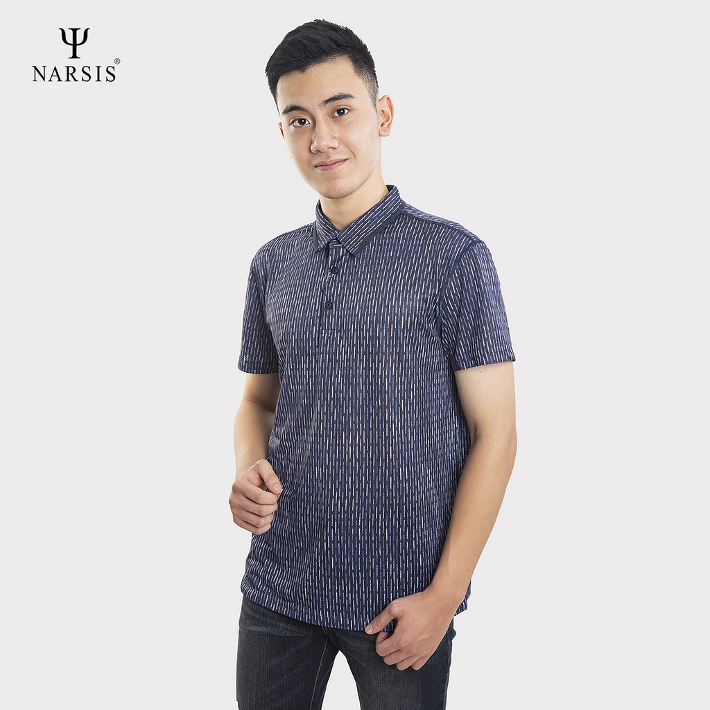 [Mã BMBAU50 giảm 7% tối đa 50K đơn 99K] Áo Polo nam Narsis D0013 kẻ sọc chất cực mát