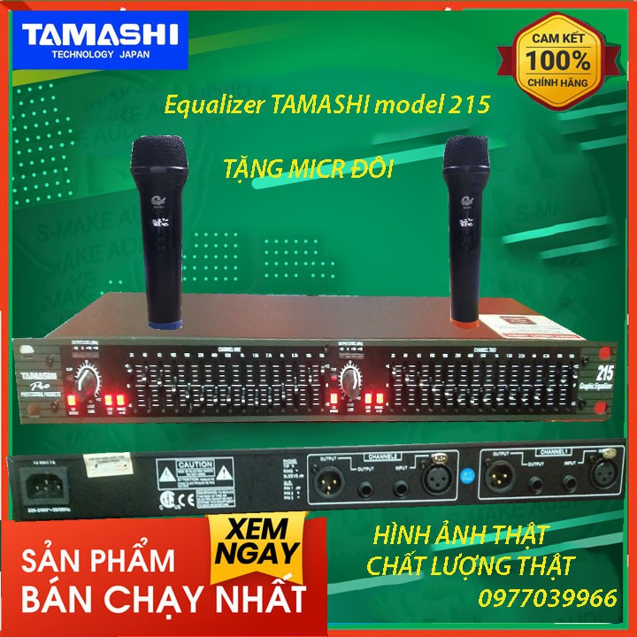 [Mã ELHACE giảm 4% đơn 300K] [kèm micro đôi] Lọc xì âm thanh equalizer tamashi 2015 trong trẻo, không lẫn tạp âm