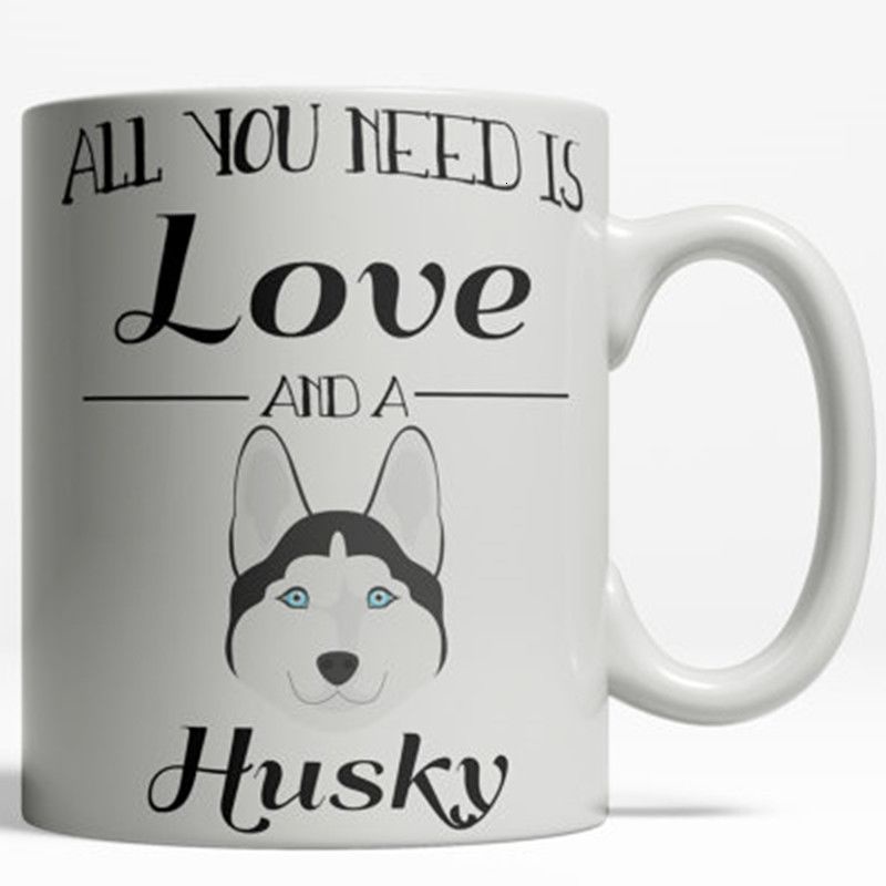 Cốc Husky | Owner Husky | Owner Husky | Tất cả những gì bạn cần là tình yêu và một con Husky | Món Quà Husky Dễ Thương | Cốc Cà Phê Husky | Người Yêu Chó Cốc | Cốc Cho Thú Cưng 424 D4EA