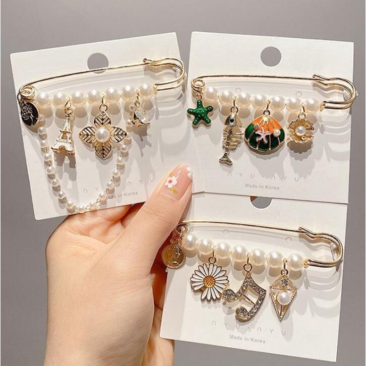 Ghim Cài Áo Cố Định Quần Áo Co Giãn Chống Chói Điều Chỉnh Được Phong Cách Hàn Quốc 2022