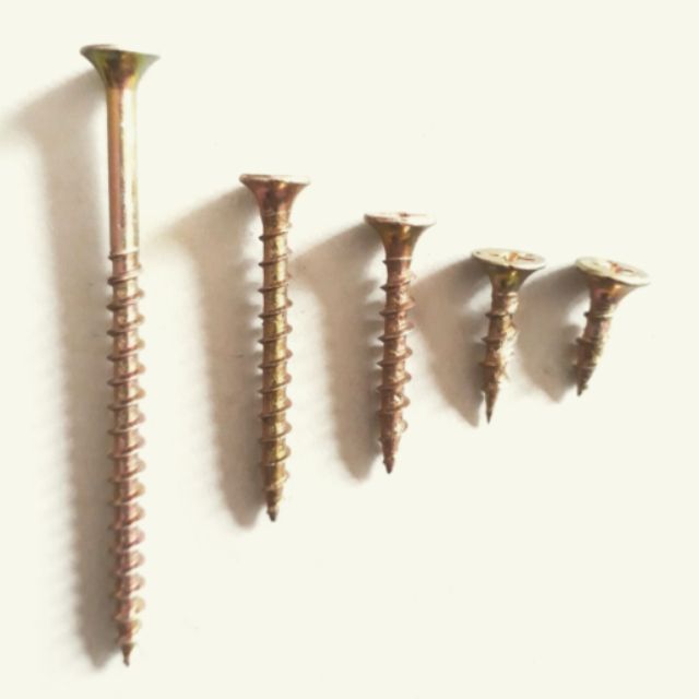 50 con vít gỗ vàng ren thưa M4x70