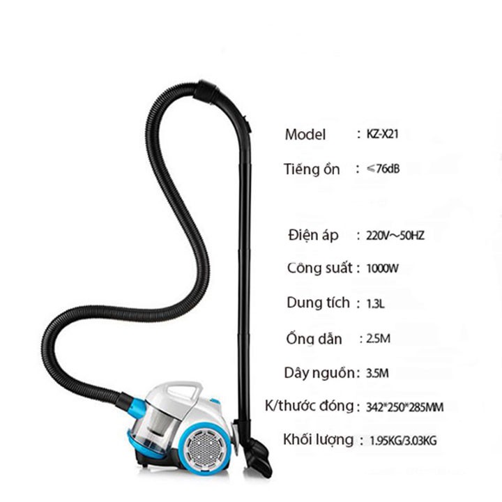 Máy Hút Bụi Gia Đình Công Suất Lớn KONKA phiên bản mới nhất ( KZ-X21 - 1000W ) | BigBuy360 - bigbuy360.vn