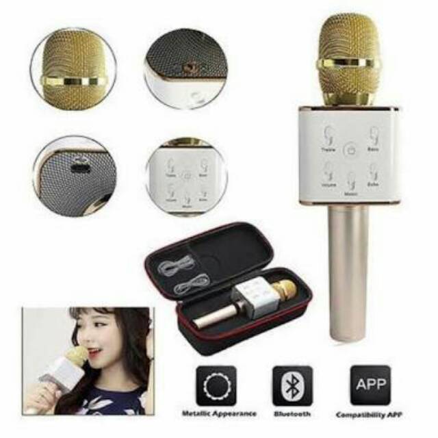 Micro Bluetooth Không Dây Q9 Kiêm Loa TiệN DụNg