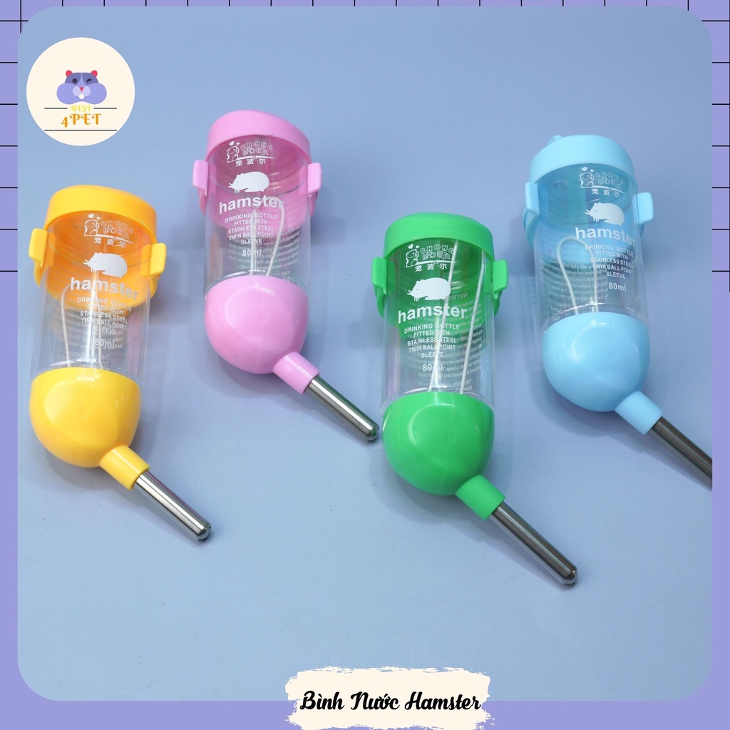 [Phụ Kiện] Bình Nước Cho Hamster 🥛 80ml - 120ml