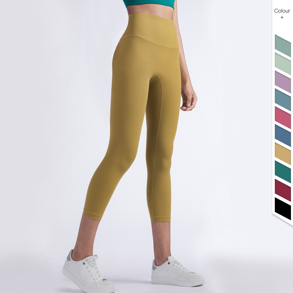 Quần legging lưng cao chất liệu thân thiện với da cao cấp thời trang dành cho nữ