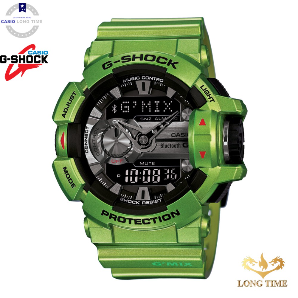 Đồng hồ nam Casio G-SHOCK GBA-400-3BDR Chính Hãng - Chống nước 200m - Dây Xanh bảo h