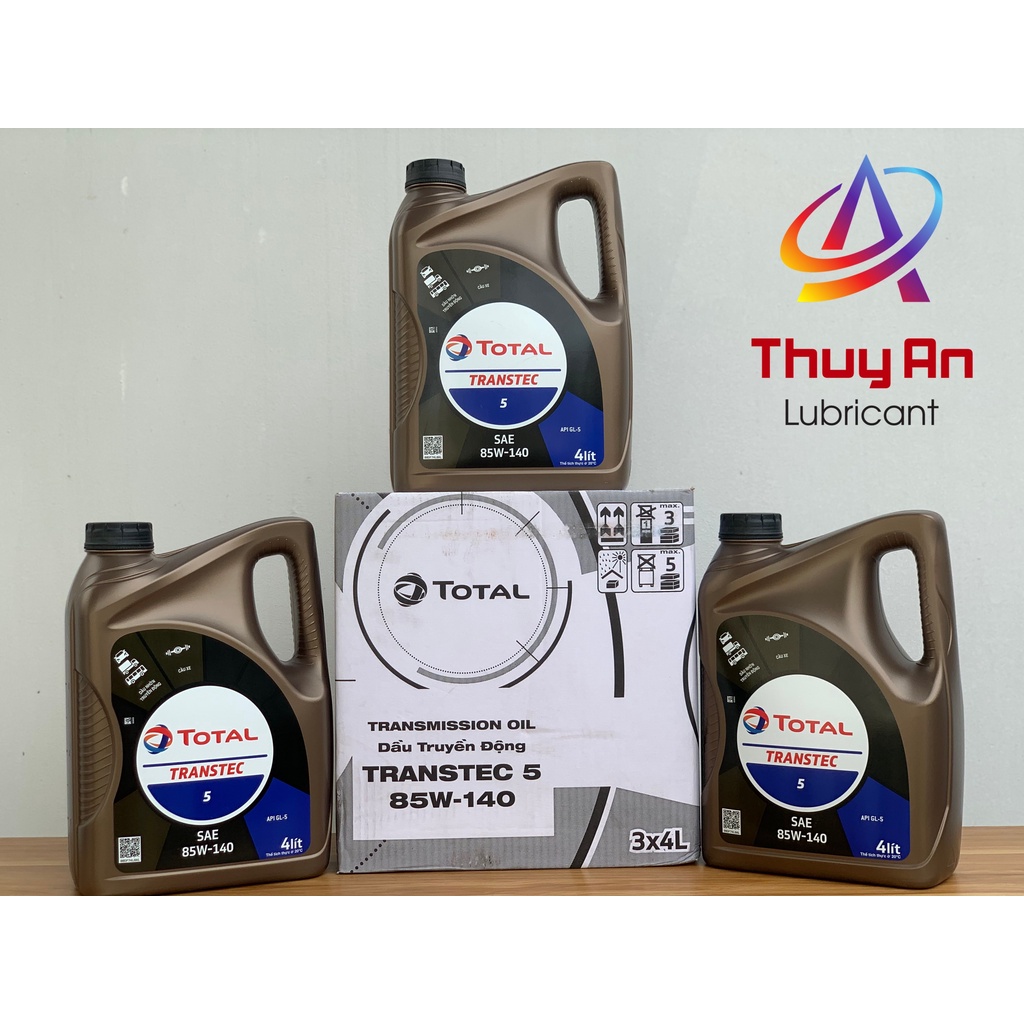 Dầu Hộp Số TOTAL TRANSTEC 5 85W-140 4L - Dầu Cao Cấp Dành Cho Hộp Số Xe Ôtô