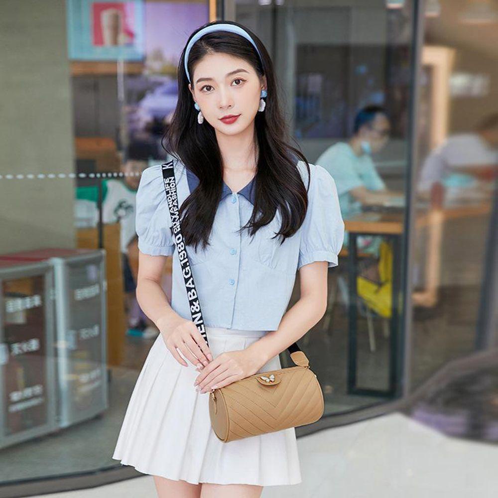 Túi Xách Hình Trụ AARON1 Bằng Da PU Thời Trang Dành Cho Nữ