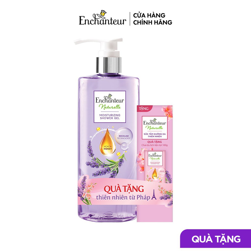 [HB Gift] Sữa tắm nước hoa Enchanteur hương Lavender 510g + Tặng Sữa tắm Iris 100g