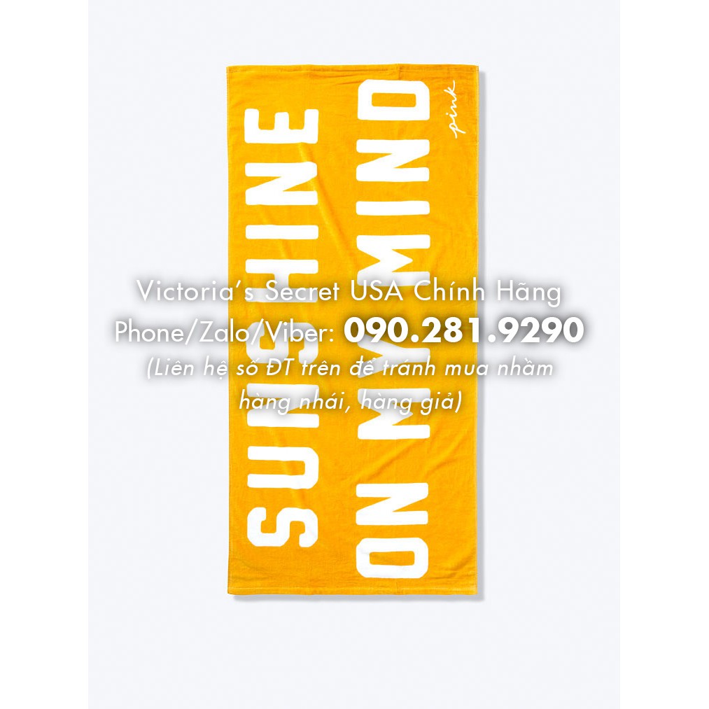 Khăn tắm lớn màu vàng sunshine (32), đi bơi cực xinh, KT 71x147cm - Hàng nhập Victoria's Secret