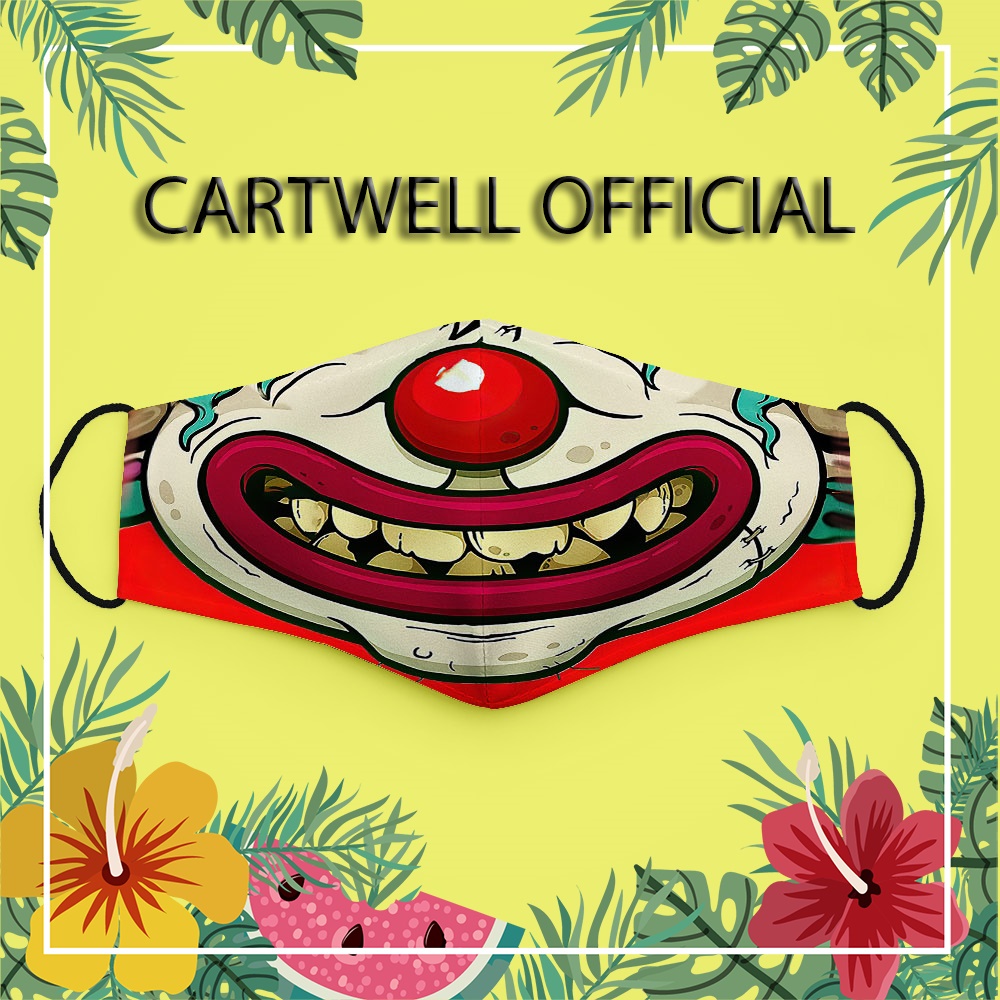 Khẩu trang vui nhộn trẻ em hoạt hình dễ thương cute cho bé Hình Vẽ DRAWN CARTWELL dày 2 lớp có thể giặt và tái sử dụng v
