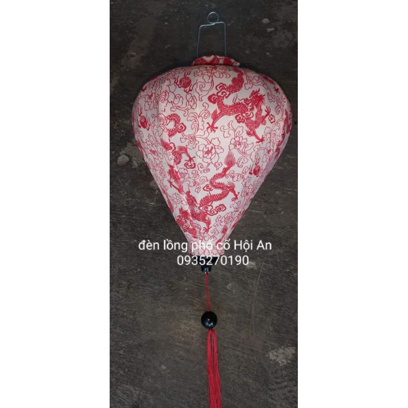 Đèn lồng hội an vải phi in joaj tiết 3d size 45