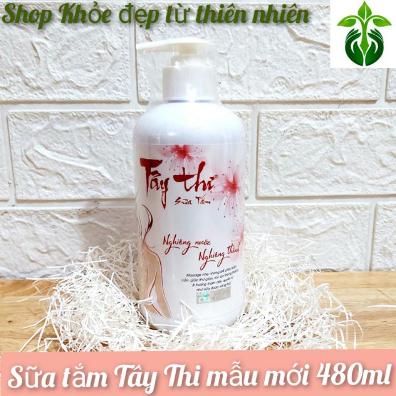 Sữa tắm Tây Thi chai 200ml / 480ml, dưỡng trắng mịn, làm sạch mụn trứng cá lưng, chống rôm sảy, mẩn ngứa_Sao Thái Dương