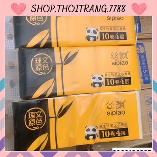 BỊCH 10 CUỘN GIẤY VỆ SINH GẤU TRÚC SIPIAO