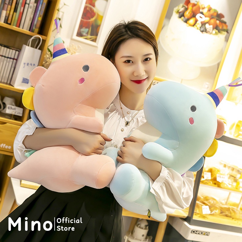 Gấu Bông Khủng Long Cute Một Sừng Dễ Thương MINO STORE TH28