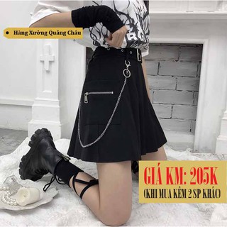 [SĂN] Chân váy xếp ly Ulzzang Quảng Châu VVN16 (kèm dây nịt)