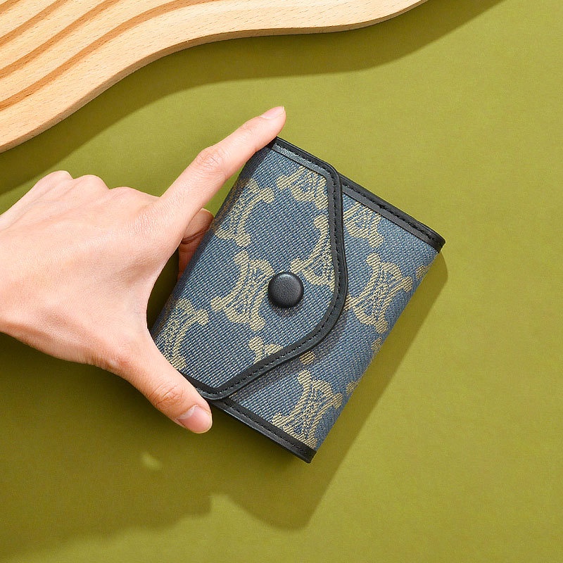 Ví ngắn PIERRE LOUES phong cách retro thời trang cho nữ