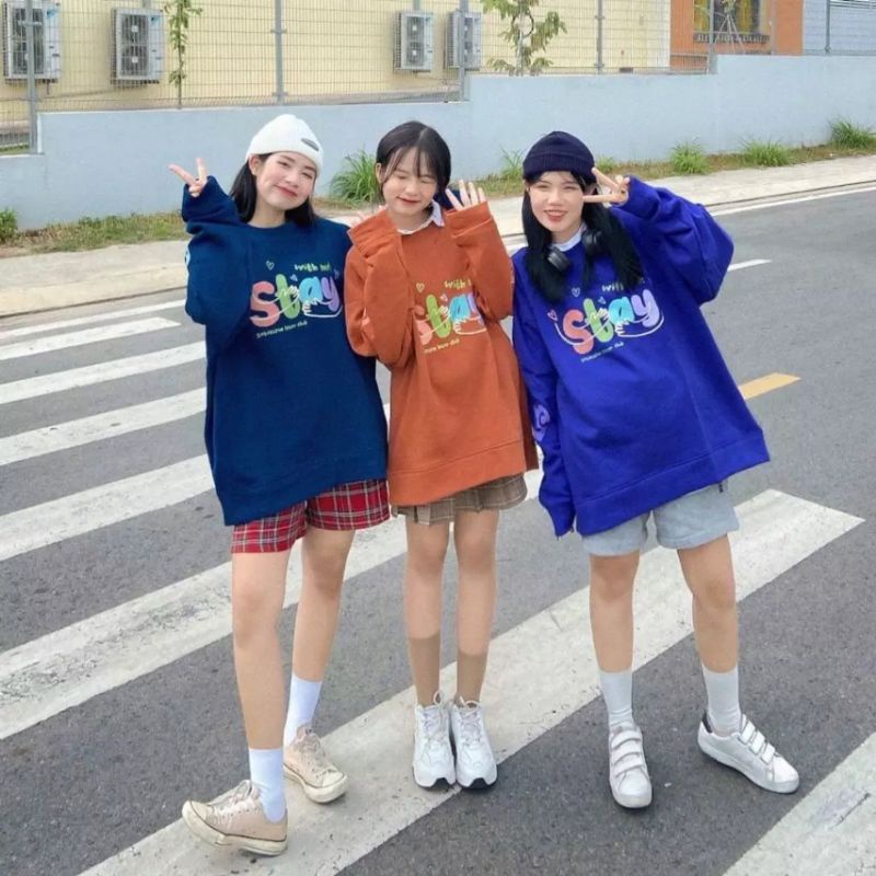 Sweater &quot;Staywithme&quot; Sevenzia 07.07 chính hãng