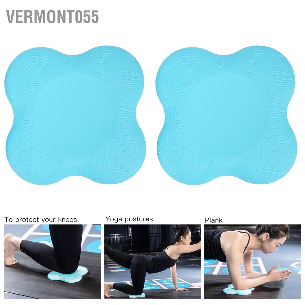 Vermont055 2 miếng đệm gối yoga hỗ trợ lót cổ tay bảo vệ khuỷu cho bài tập thể dục
