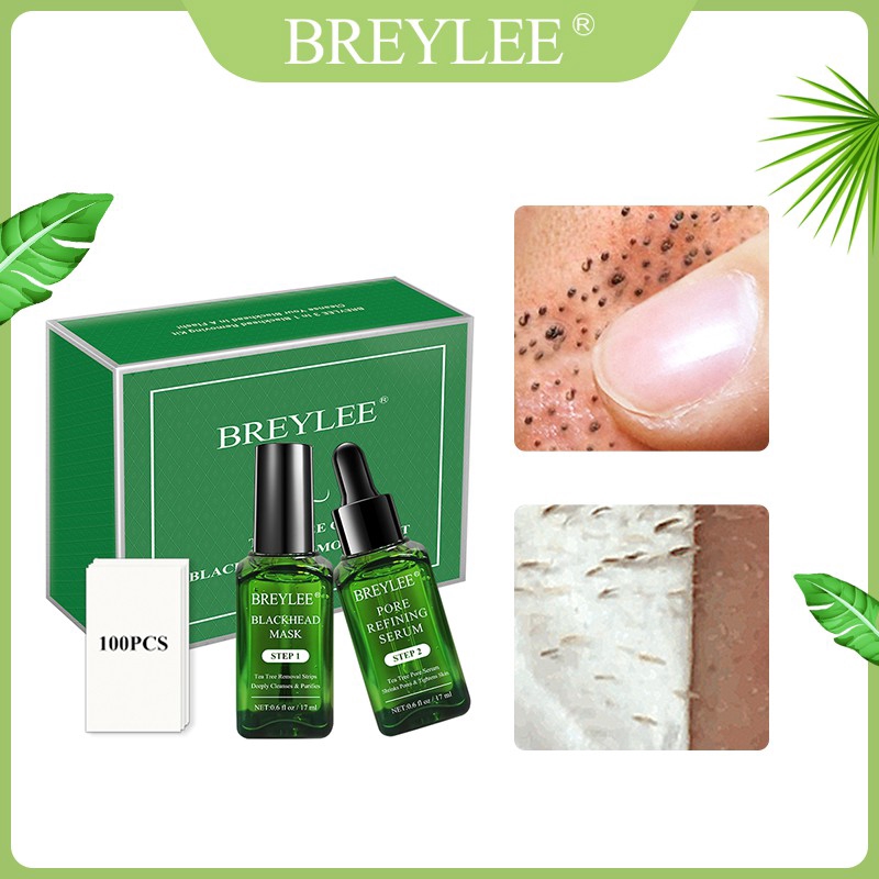 Bộ sản phẩm BREYLEE loại bỏ mụn đầu đen 17ml*2 chất lượng cao | BigBuy360 - bigbuy360.vn