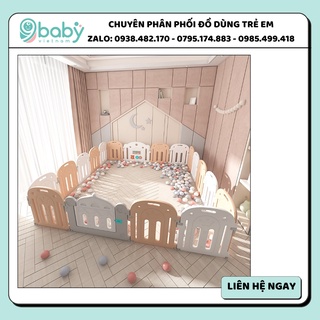 Quây cũi nhựa cao cấp hình vương miện mẫu mới 9BABY
