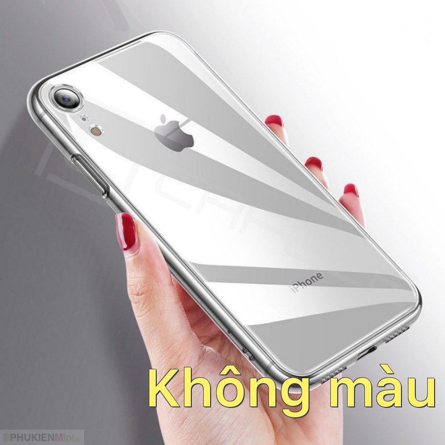 Ốp lưng Cafele trong suốt toàn bộ, lưng kính cường lực không ố vàng, viền máy dẻo cho iPhone XR 6.1