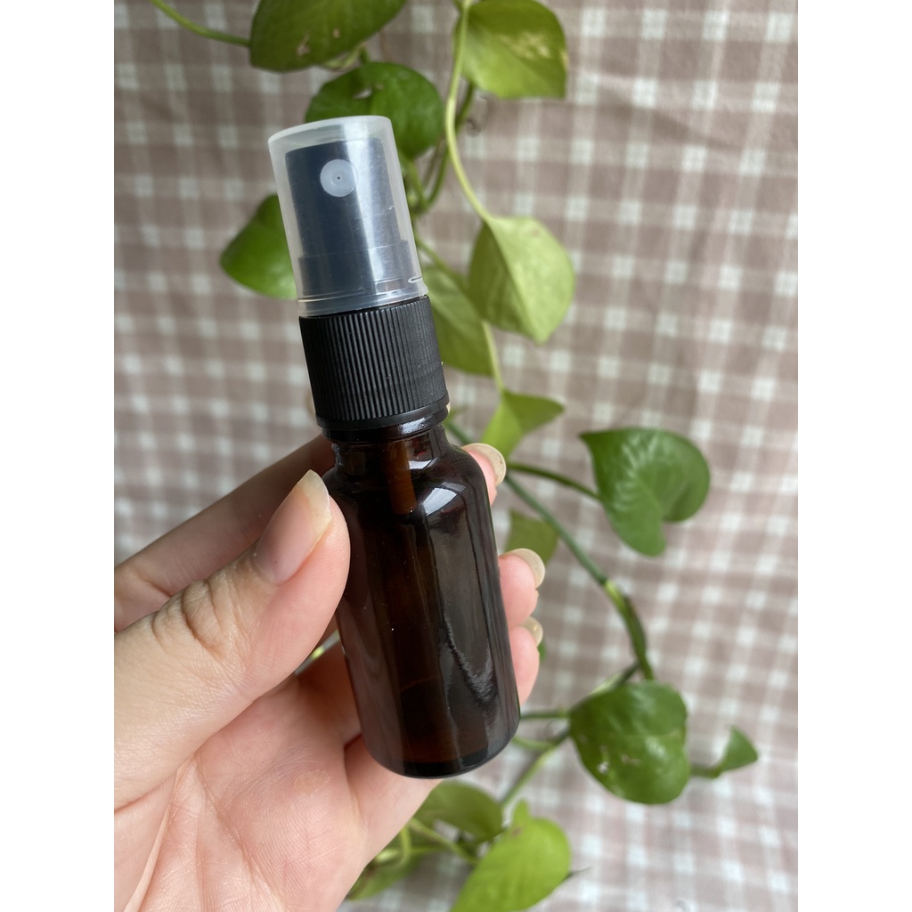 CHAI THỦY TINH XỊT PHUN SƯƠNG THÂN NÂU 5ML/10ML/15ML/20ML/30ML/50ML/100ML
