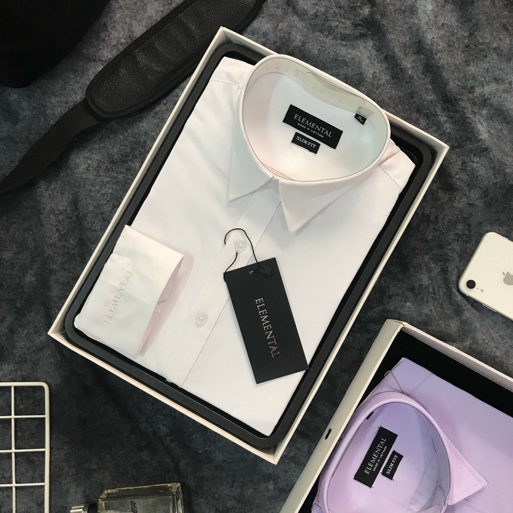 ÁO SƠ MI NAM CÔNG SỞ THÊU TAY KHÔNG NHĂN