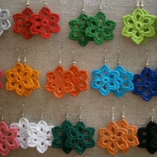 Túi xách và  hoa tai  handmade
