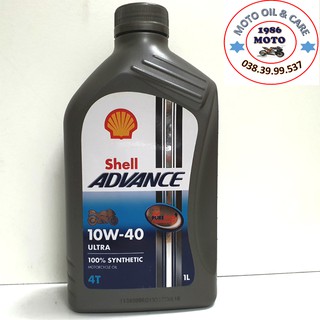 (SHOPEE TRỢ GIÁ) NHỚT XE SỐ, XE PKL SHELL ULTRA CHÂU ÂU 1L