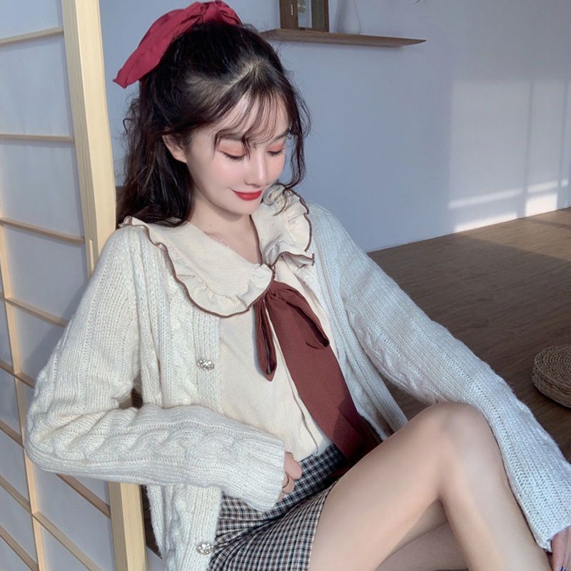 ÁO CỔ BÈO THẮT NƠ DÀI THIẾU NỮ 💯 ẢNH THẬT