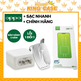 Bộ sạc nhanh oppo VOOC chính hãng R15 - 5V 4A - Cam kết loại xịn - sạc oppo F9, F11