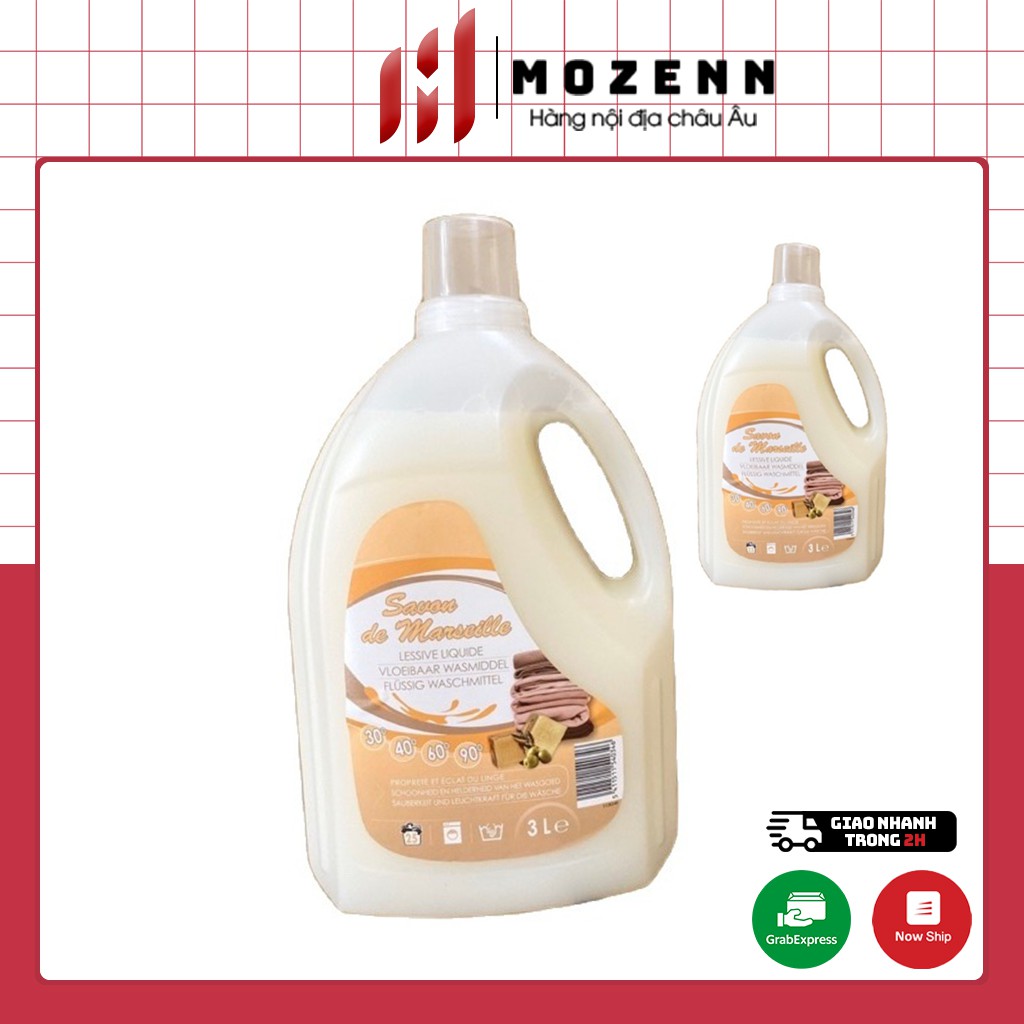 Nước giặt Savon 3L lưu hương thơm ngát bền lâu [hàng Pháp]