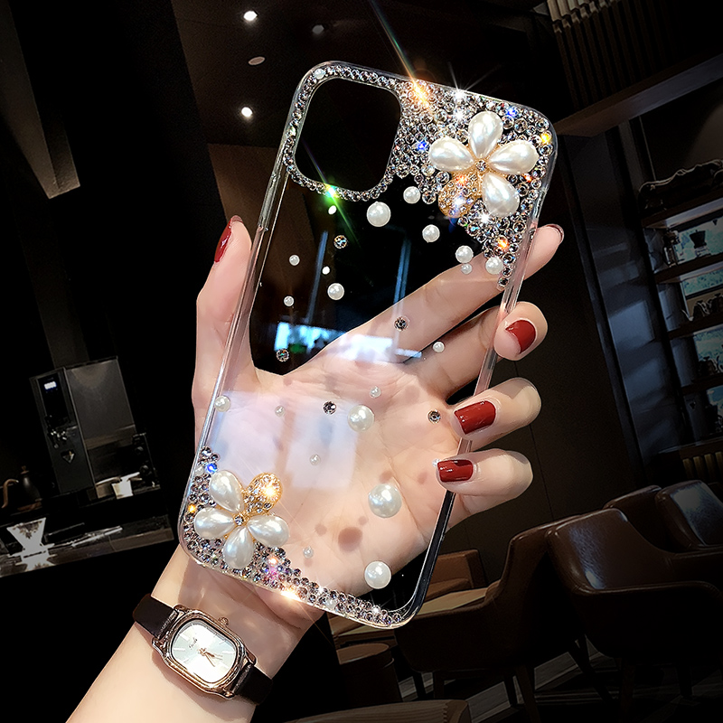 Ốp Lưng Đính Đá Sang Trọng Cho Vivo Iqoo7 Iqo Z1X-5G Vivo X60 Pro Y52S Y51-2020 V20 Se Y20 Y73S / S7E-5G