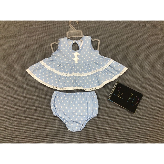 Set bánh bèo xanh chấm bi